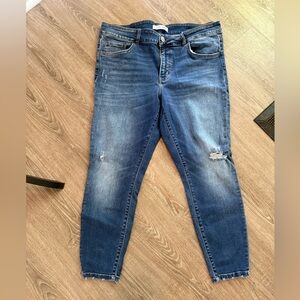 Flying Monkey Distressed Blue Skinny Jeans